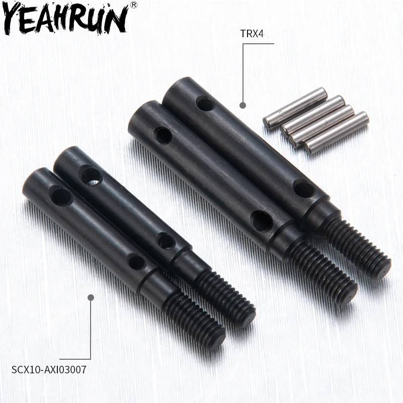 

YEAHRUN Metal Portal Stub Axle Drive Shaft Outer Cover for Axial SCX10 III AXI03007 TRX4 1/10 RC Crawler Car Parts