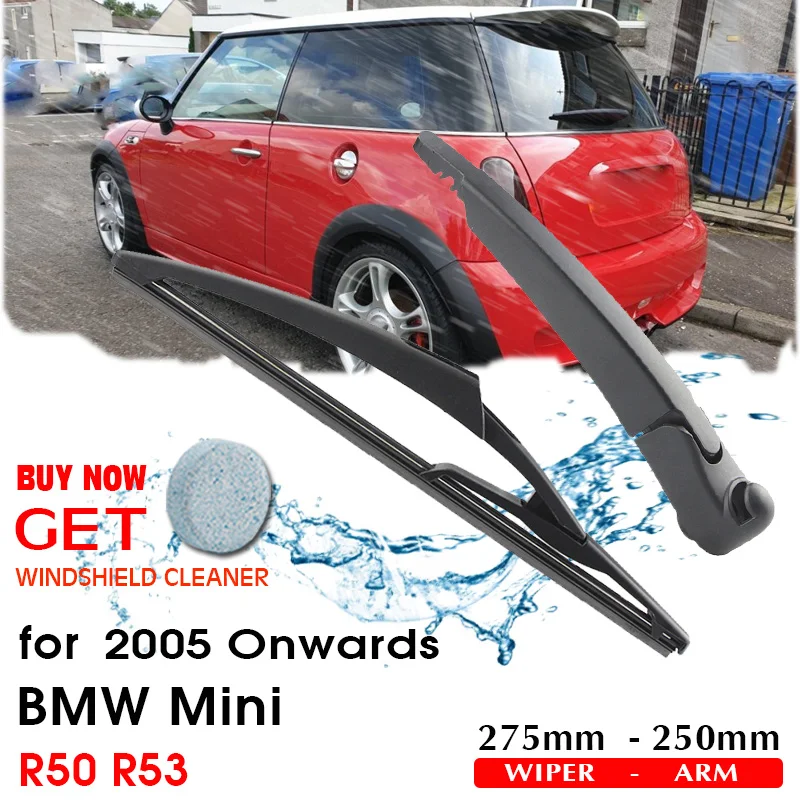 

Car Wiper blade Rear Back Window Windscreen Windshield Wipers For BMW Mini R50 R53 Hatchback 275mm 2005 Onwards Auto Accessories