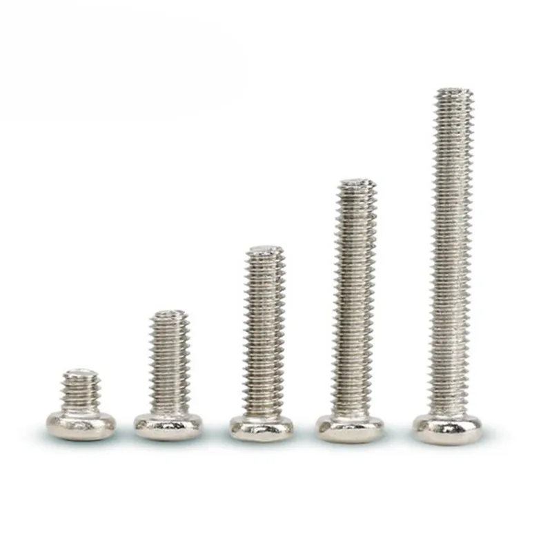 10/50 M2 M2.5 M3 M3.5 M4 M5 M6 M8 A2 304 Stainless steel Cross Round Phillips Pan Head Screw Bolt Dia 2 3 4 5 8mm Length 3-100mm