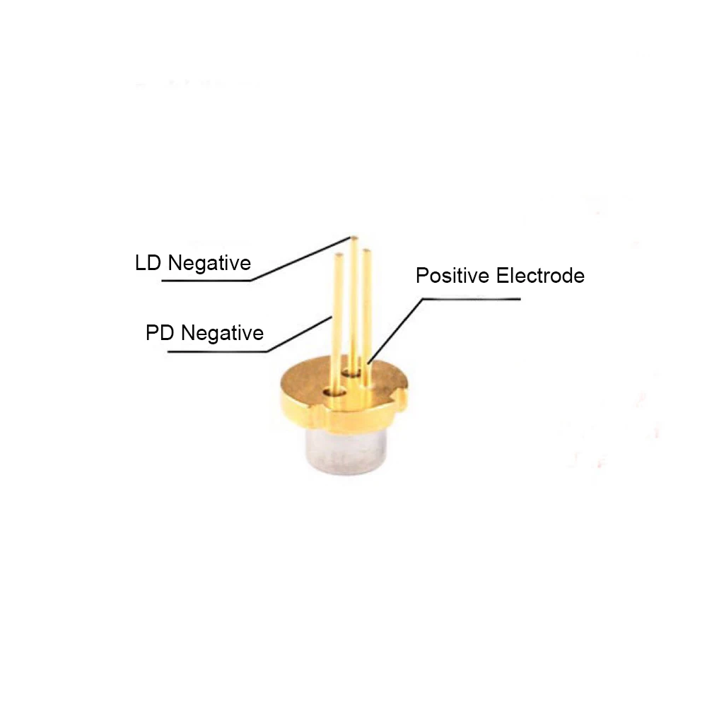 5 قطعة ADL65052TL 650nm 5mW إلى-18 2.2V-2.4V الأحمر ضوء الليزر ديود أنبوب عالية الجودة N نوع مع PD مع الزجاج نافذة