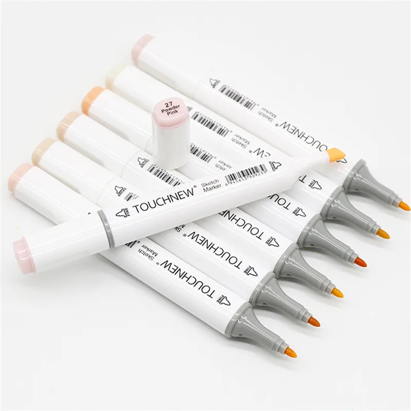 1 Skin Color Marker Tones Set Art Markers Pen Artist Dual Headed Alcohol Based Manga Brush Pen for Coloring