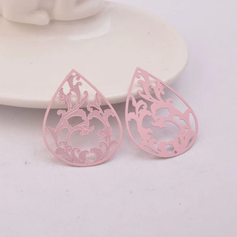30 Stück AB1496 30*38mm Große Ovale Anhänger Ohrring-Zubehör DIY Schmuckkomponenten – Detail 8