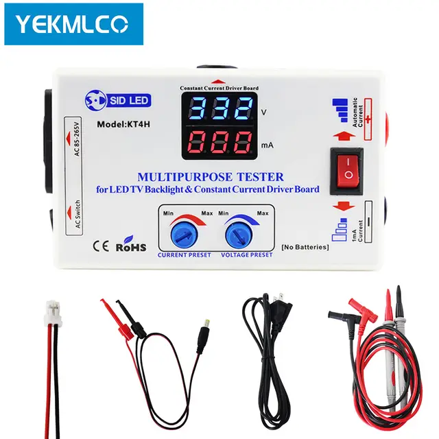 YEKMLCO KT4H 0-330V LED TV Backlight Tester Smart-Fit Manual Voltage