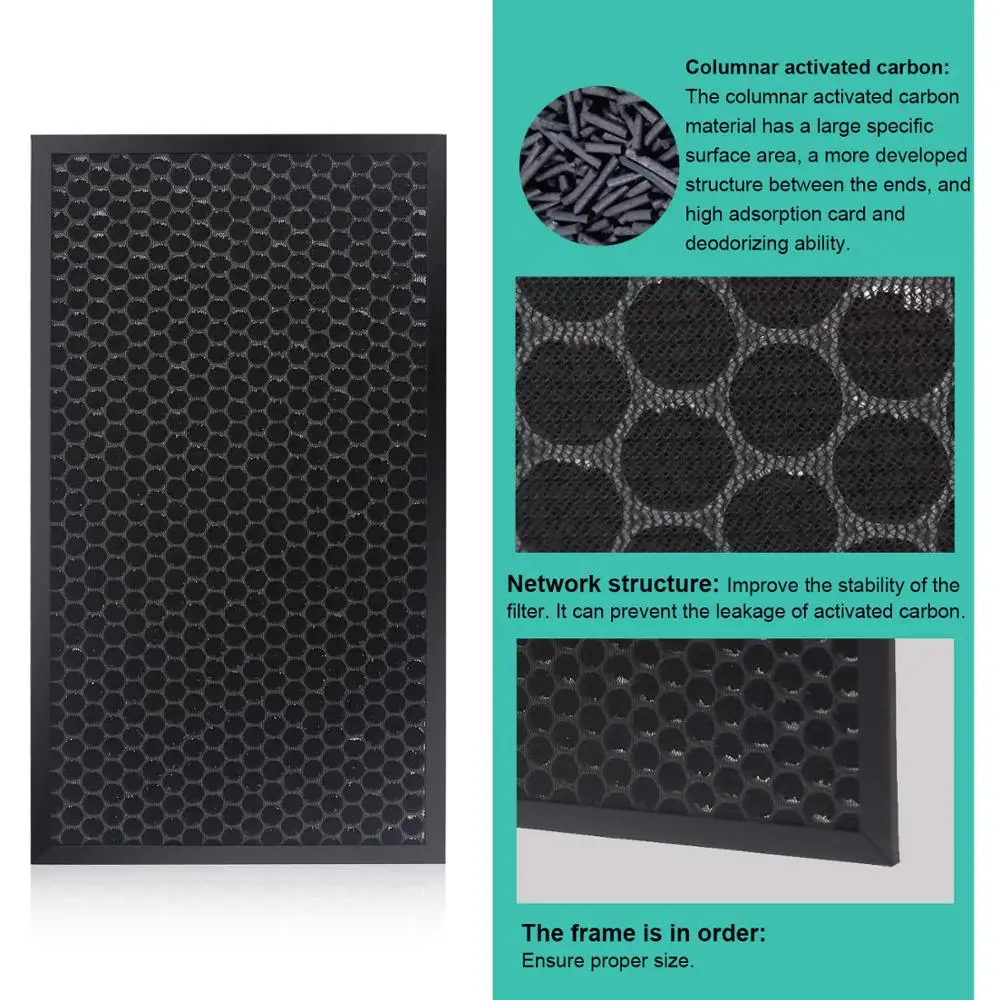 FY3433 FY3432 HEPA Activated Carbon Filter Kit สำหรับ Philips AC3252 AC3254 C3256 AC3259 A3258 AC3260ชิ้นส่วนเครื่องฟอกอากาศ