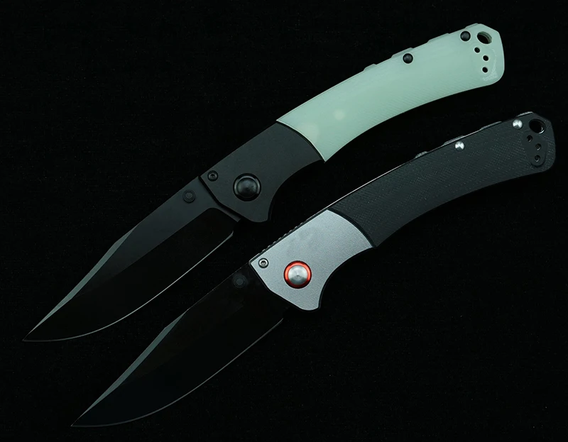LEMIFSHE-cuchillo plegable BM15080, hoja S30V, aleación de aluminio + mango de madera, herramienta EDC de supervivencia para acampar al aire libre