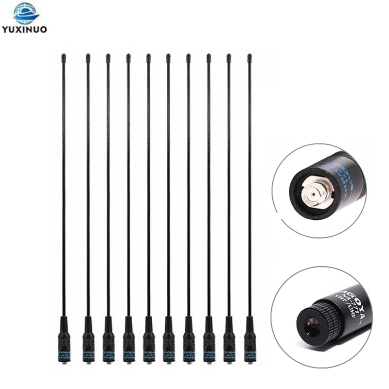 Nagoya Na771 Sma Macho Sma Sma-antena de Banda Dupla Fêmea 144 Mhz 430mhz 144 Mhz 430mhz Baofeng Uv5r Uv82 888s Rádio Tyt Original 10 Pcs