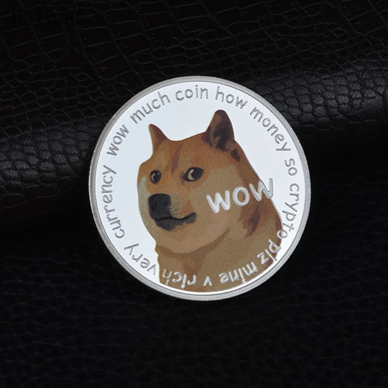 Doge paint custom dog color commemorative coin animal head Commemorative Medallion foreign trade collection gift wholesale