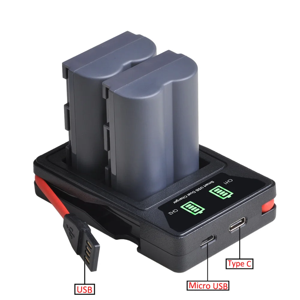 

BP-511 BP-511A BP 511A Battery + LED Built-in USB BP 511 Charger for Canon G6 G5 G3 G2 G1 EOS 300D 50D 40D 30D 20D 5D