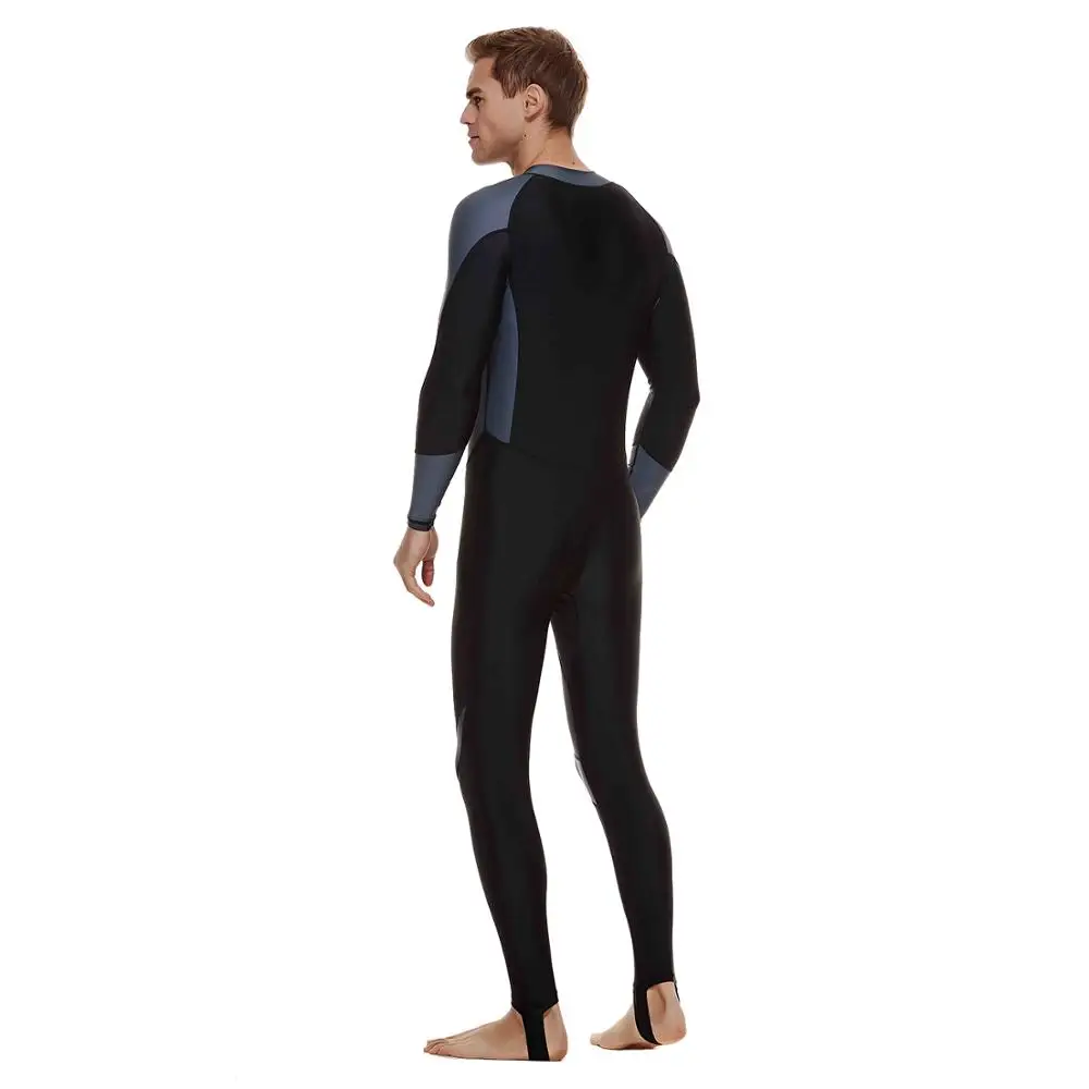 Men Long Sleeve Spearfishing Wetsuit Jumpsuit Rashguard One Piece Water Sport Breathable Diving Equipmt Swimsuit Beach Bodysuit