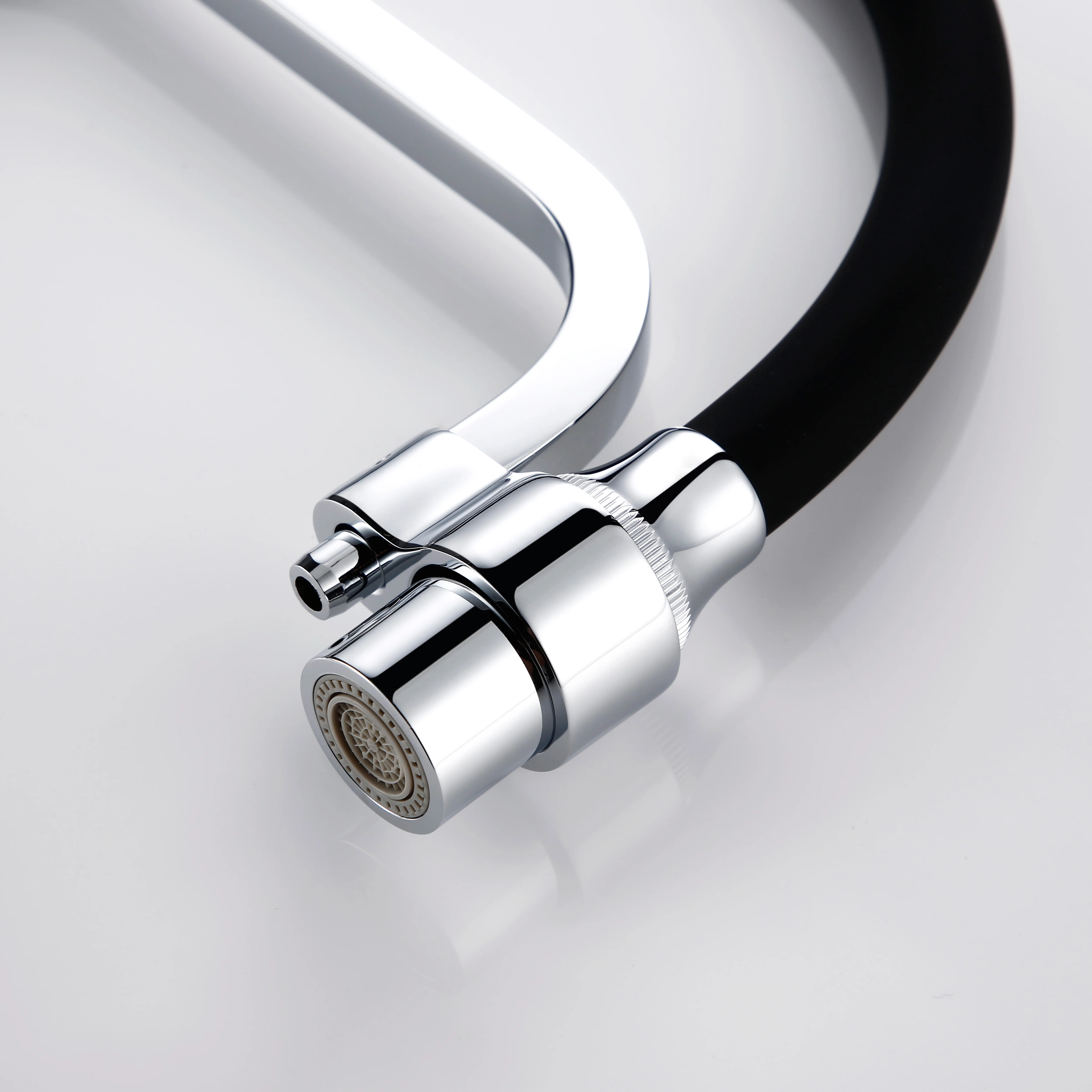 Smesiteli Black Chrome Kitchen Faucet  Mixer Hot And Cold Sink Faucet 360 Degree Rotation Kitchen Brass Mixer Taps