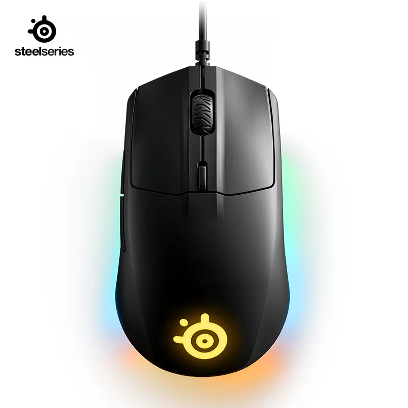 New steelseries Rival 3 Gaming Mouse 8,500 CPI Prism RGB Lighting  Effects Lightweight Mouse Gaming Wired Mouse