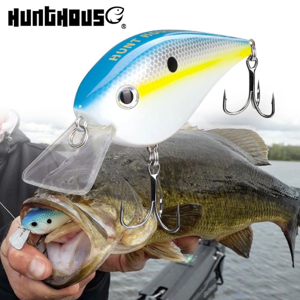 Hunthouse Squarebill Crankbait 65mm 16.5g Floating Fishing Lure Crank Baits Hard Lures For Bass Pike Fishing Freshwater LW902