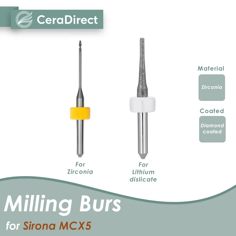 

2 шт., фрезы Sirona cerec (MCX5) CADCAM Фрезы для фрез