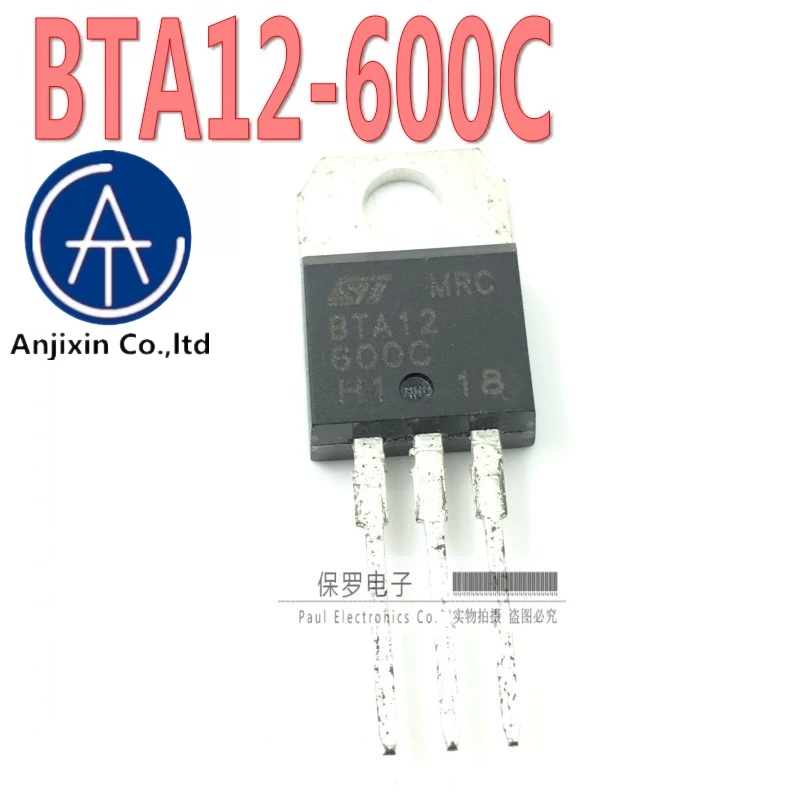 

10pcs 100% orginal new triac BTA12-600C 12A/600V TO-220 real stock