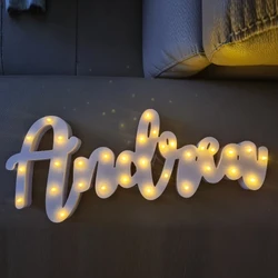 custom-made  Alphabet Letters Lights Large Warm White Numbers Light up Names Wedding Lights DecorParty Birthday Sign