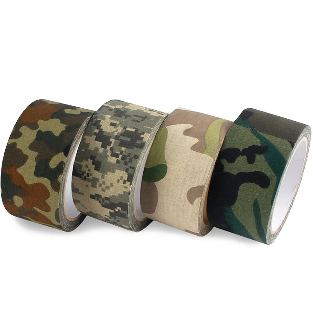 Tactical Camouflage Cloth Camo Self-adhesive Tape Rifle Gun Decoration Accessories Militar DIY Waterproof Cloth