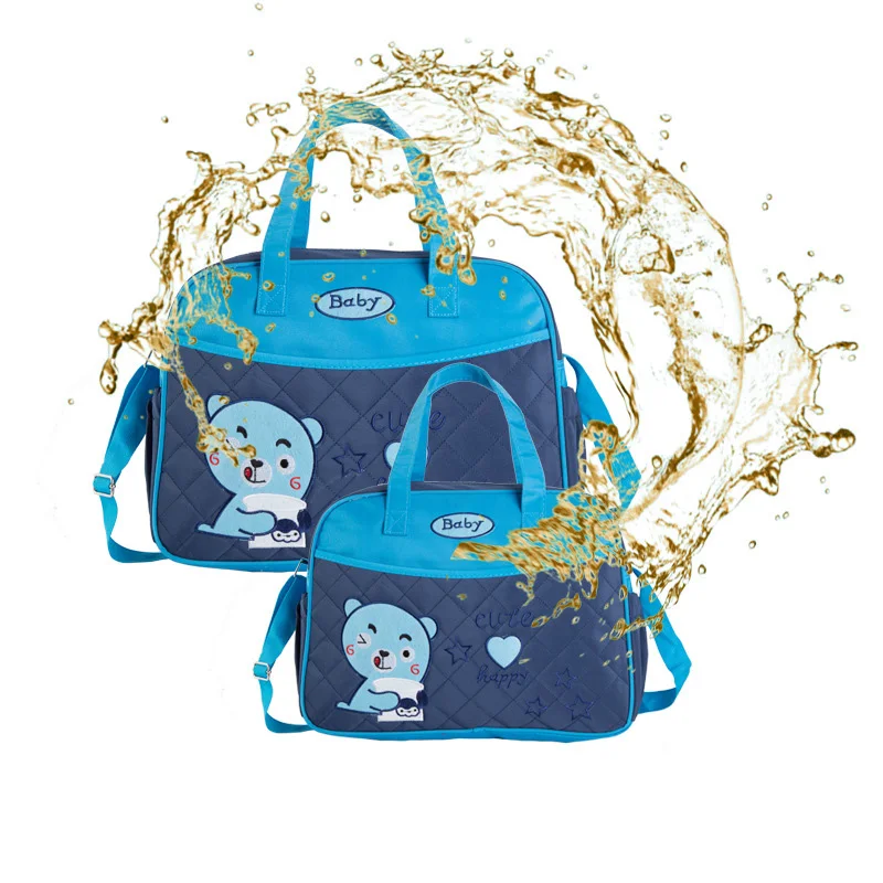 4 PCS/SET Maternity Bag Mummy Diaper Bags Large Capacity Baby Nappy Bag Waterproof Travel Backpack Nursing Handbag for Baby Care