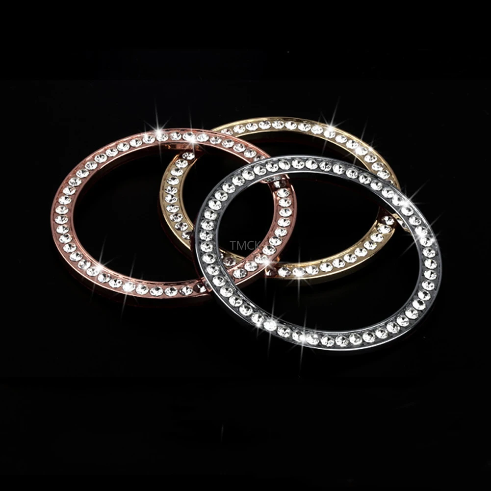 For Land Rover Discovery 4 Freelander 2 Range Rover Sport L320 Car Accessories Central Clock Table Watch Ring Trim Diamond Cover
