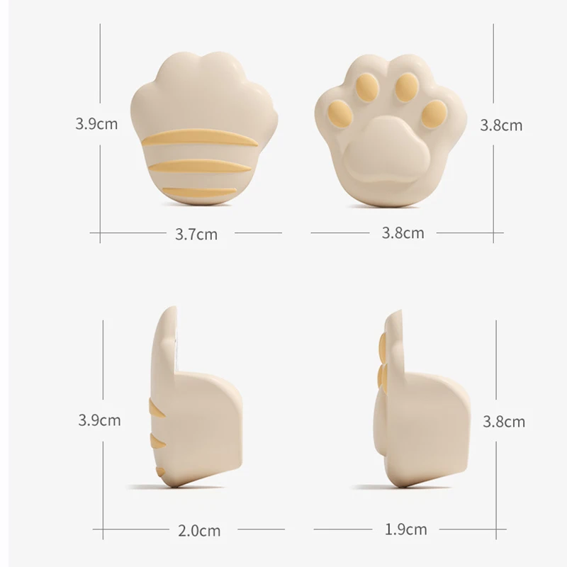 Cute Safety Protector Cartoon Cat Claw Table Corner Edge Protection Cover Anticollision Corner Guards Soft Silicone Baby Safety