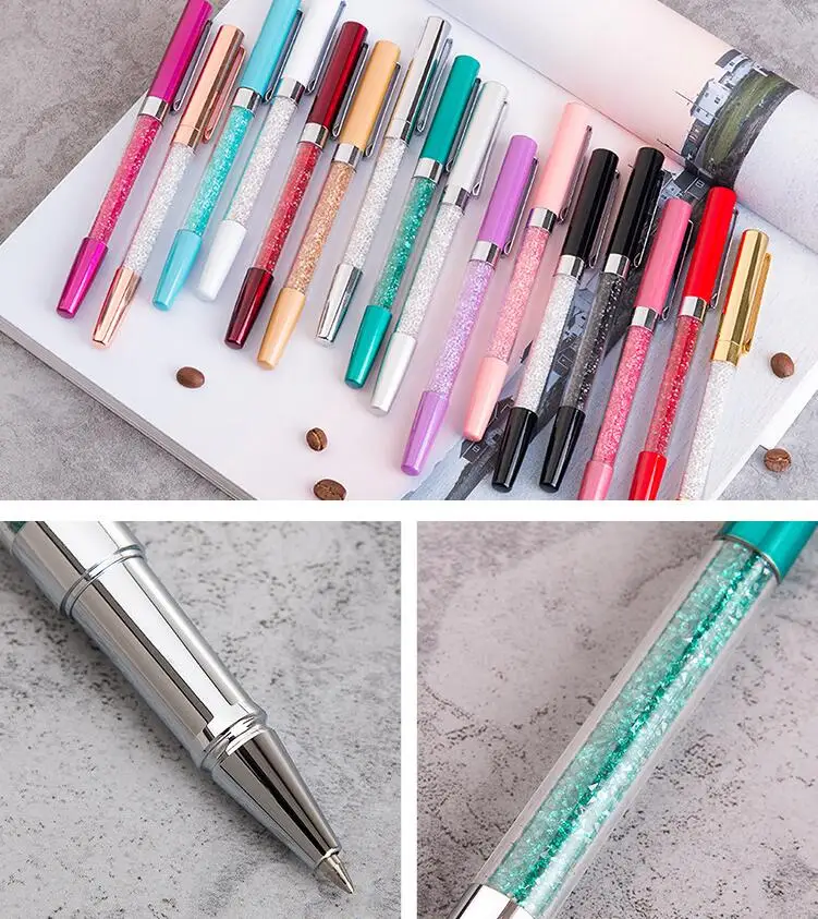 

luxury Colorful Rollerball Pen office stationery gift writing pen pk fountain ball point pen Metal signature pen