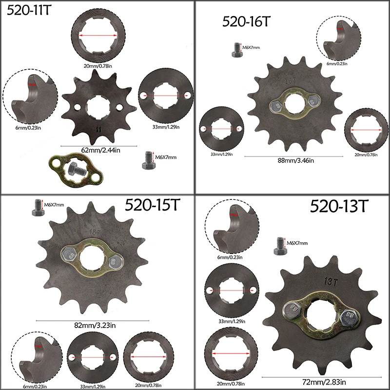 520 11T 13T 15T 16T…