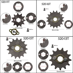 520 11T 13T 15T 16T 20mm Teeth Chain Front Sprocket Sprocket Cog for 125cc-250cc Motorcycle Dirt Pit Bike ATV Go Kart
