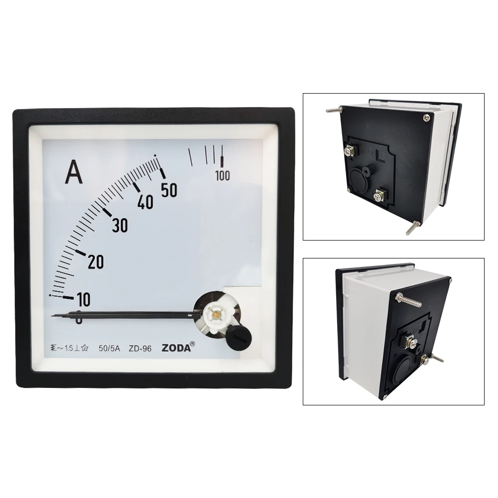 1PC ZD-96-A 50/5A 200/5A 400/5A 600/5A AC Analogico Tester di Pannello AMP corrente Amperometro Gauge Uso Con Trasformatore 96*96 MILLIMETRI Amperimetro