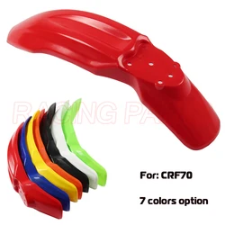 Motorcycle motorcross front mudguard front fender plastic cover for Chinese made CRF70 style pit dirt bike 150cc 160cc