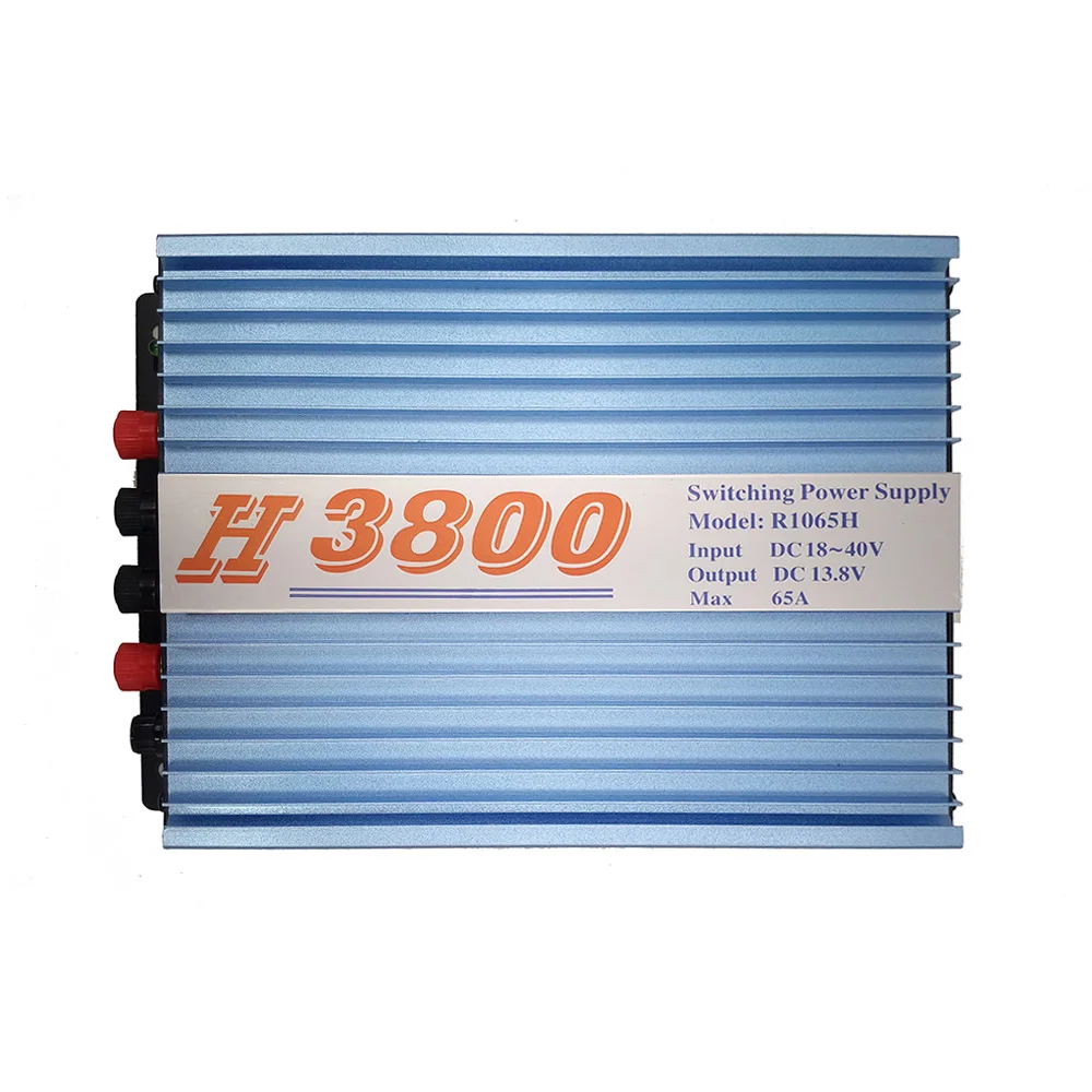 H3800 Transformer 24V to 13.8V 65A / 100A Regulator Power Supply for Mobile Two Way Radio Car Radio 18V-40V In 13.8V 65A/100A