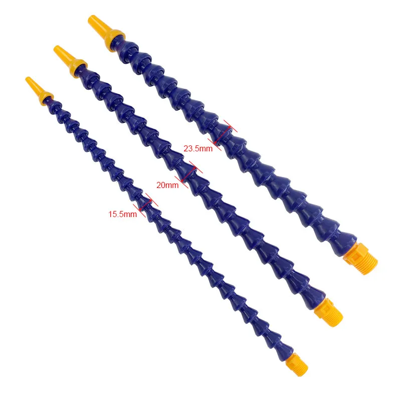 300 400 500 600mm ugello tondo plastica flessibile acqua olio refrigerante tubi flessibili 1/4 per macchina CNC tornio fresatura tubo di raffreddamento