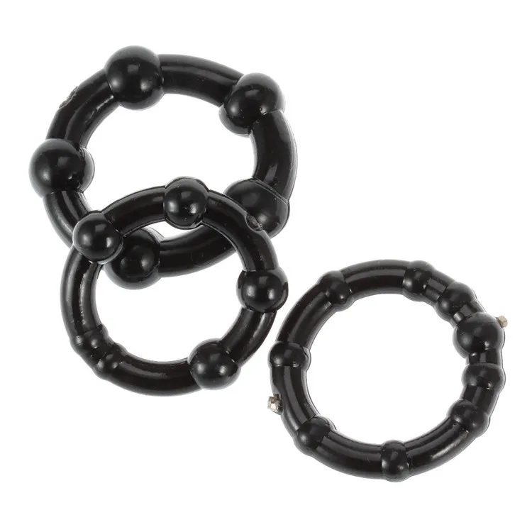 3 Pcs/Pack Male Flexible Stay Donuts Cock Rings Silicone Time Delay Ring Cock Rings Adult Products Samox