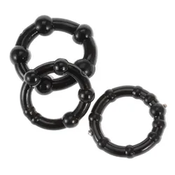 3 unids/pack masculino Flexible Stay Donuts anillos de silicona anillo de retardo de tiempo anillos de pene productos para adultos Samox