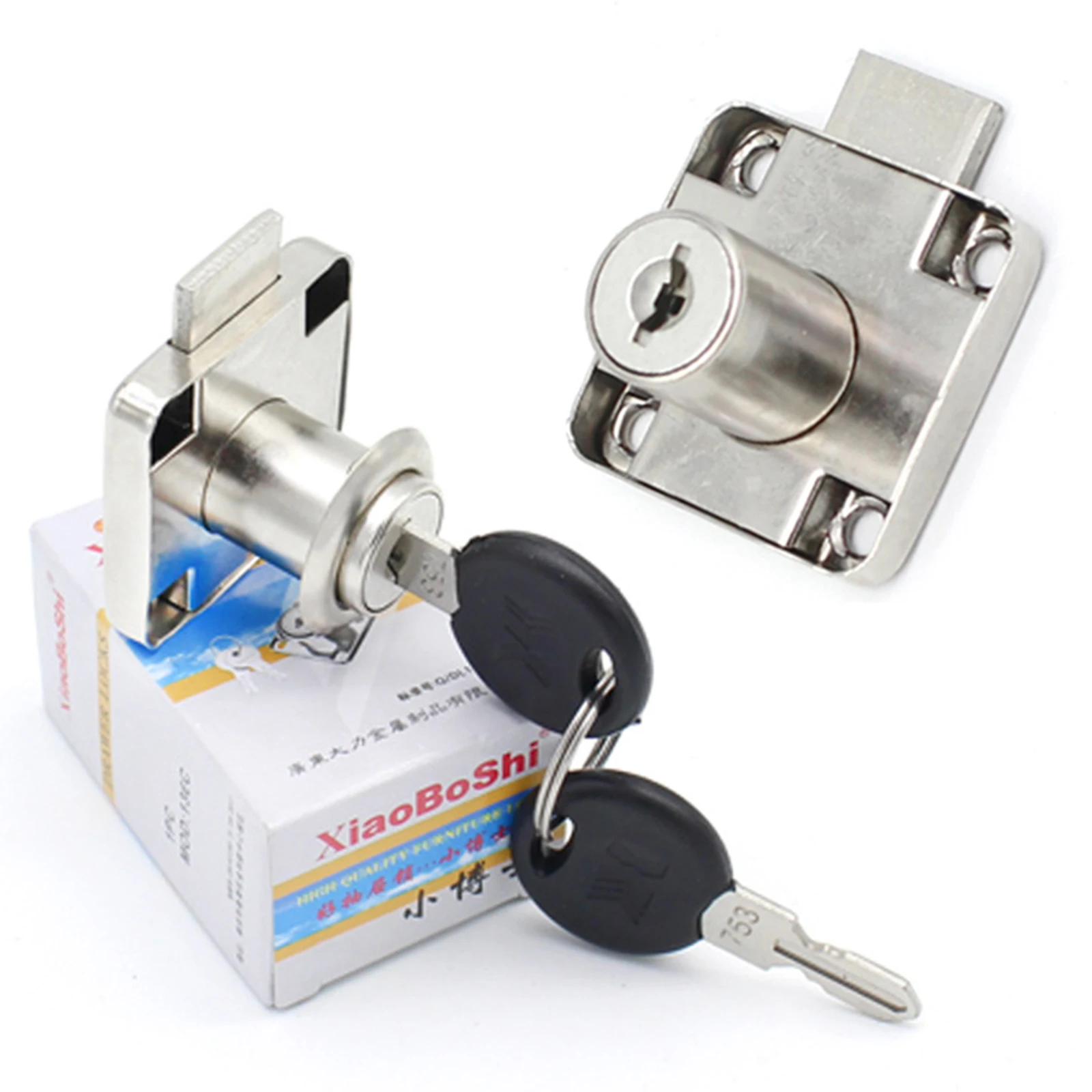 Anti-Theft Security Lock Box, Lock Core, Desk Drawer, Armário de Guarda-Roupa, Ferro Cam Locks, Hardware Móveis, 136C, 20mm