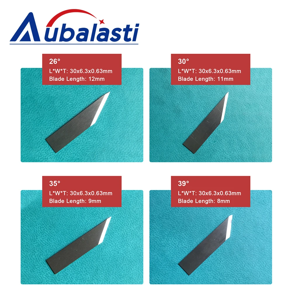 Aubalasti Vibration Knife Cutting Blade Knife Blade for CNC Vibrating Knife Cutting Machine Car Mat 16-60 degrees 10pcs