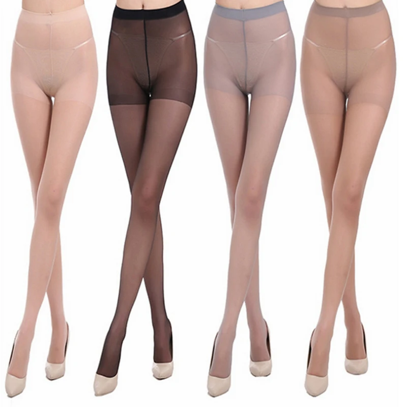 Women Pantyhose Summer Sexy Nylon High Waist Breathable Sun Protection Tear Resistant Elastic Tights Slim Female Stockings