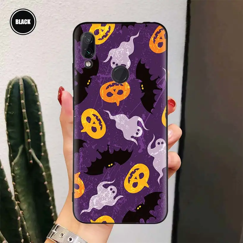 Cute little ghost with halloween pumpkin Phone Case For Xiaomi Mi 11 Lite Poco X3 NFC Pro Note 10 F1 9 8 10S 10T 9T A1 A2 A3 Cov