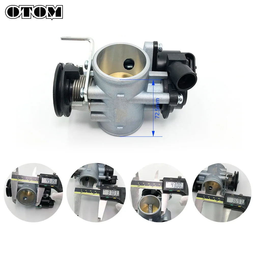 OTOM New EFI Throttle Body High Performance Intake Manifold Billet Aluminum For SHINERAY Retro 400 440 Engine Motor Accessories