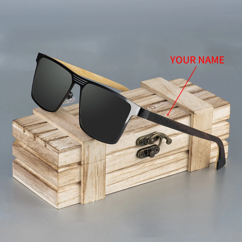 BOBO BIRD Sunglasses women men Wood Bamboo Polarized UV Protection Custmoize engrave Eyewear Sun Glasses in Wood Gift Box