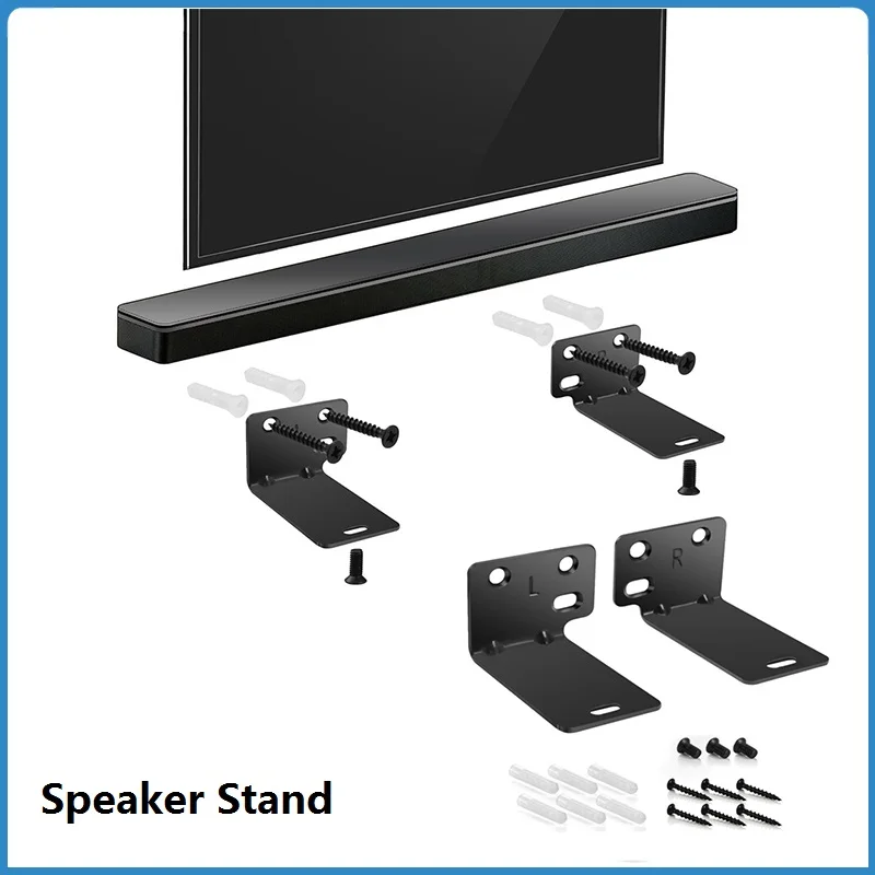 1Pair Wall Speaker Stand Ceiling Mount Bracket Hanger For BOSE WB-300 Soundtouch 300 Accessories Black