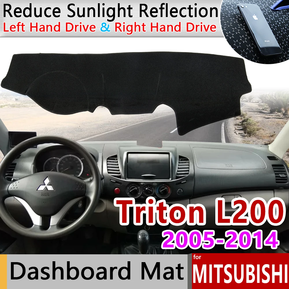 

Для Mitsubishi L200 Triton Strada Strakar barbaran Hunter Strakar Противоскользящий коврик для приборной панели Защита от солнца аксессуары для приборной панели