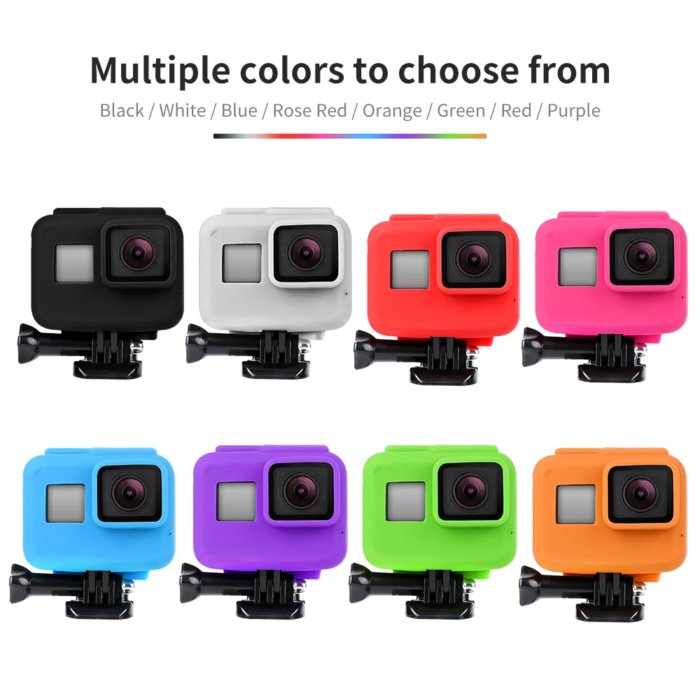 Anti-scratch Silicon Gel Camera Protective Case Cover Shell Housing For Gopro Hero 5 6 7 Action Camera Go Pro Accessories