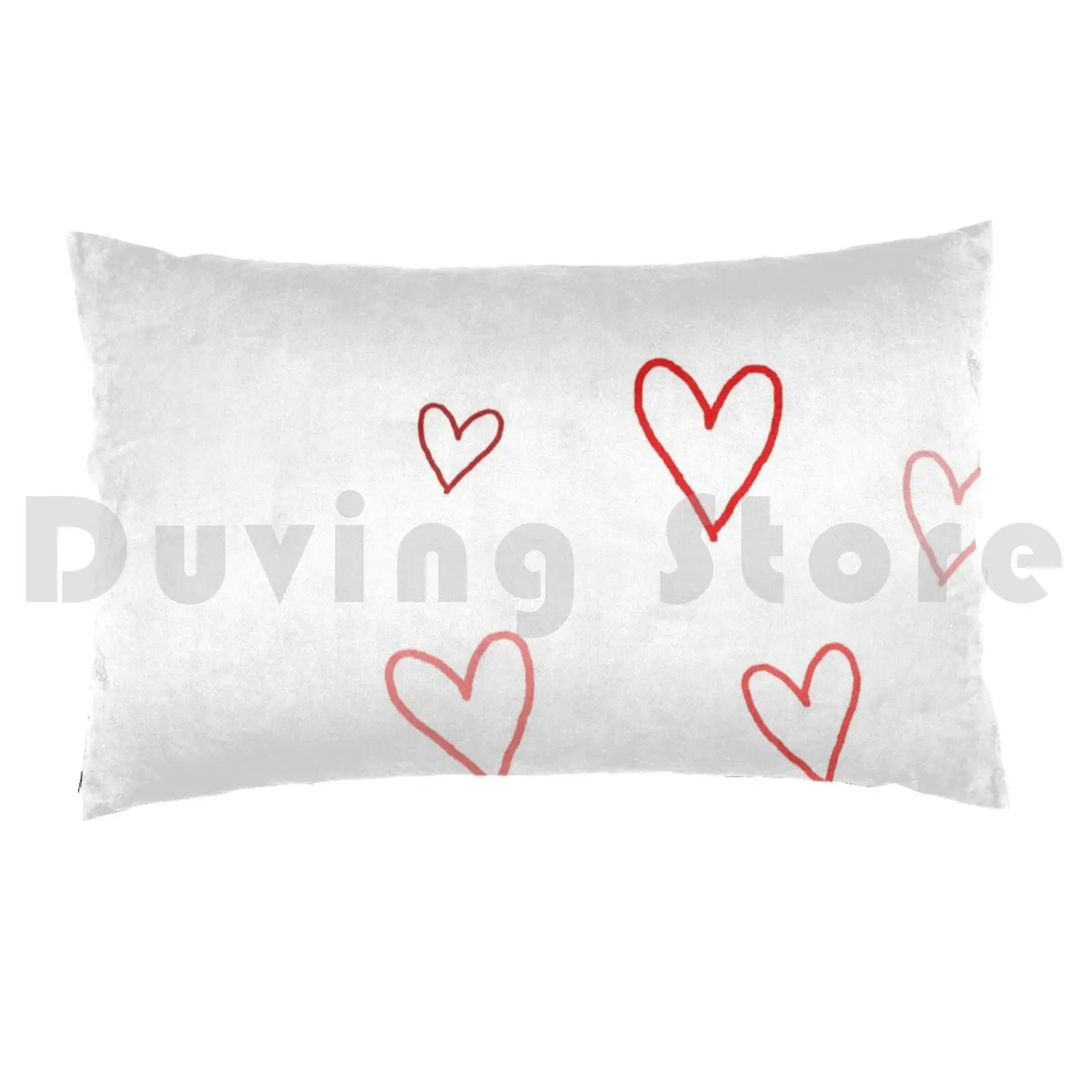 Heart Doodle Pack Pillow Case 20*30 Inch Sno0dle Laptop Teen Cheap Case Trendy Easthetic Popular Artsy