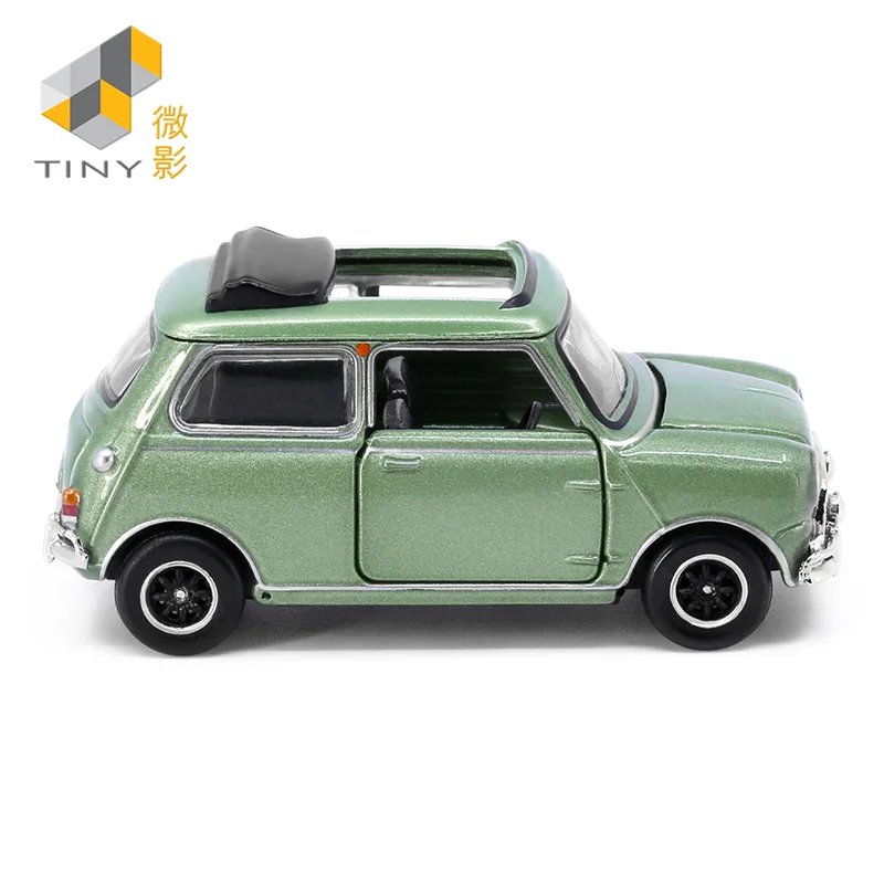 Tiny 1:50 Morr-is Mi-ni Mk 1 Convertible Version Green NO.26 Alloy Simulation Model Car