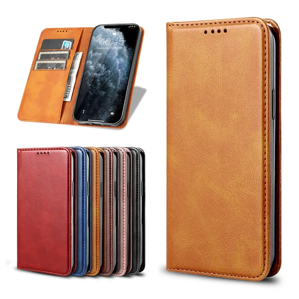 Flip leather Phone Case For Xiaomi Redmi Note 9S 9 pro max 4 4X 5 5A Prime 6 7 8 8T Wallet case cover with card slots