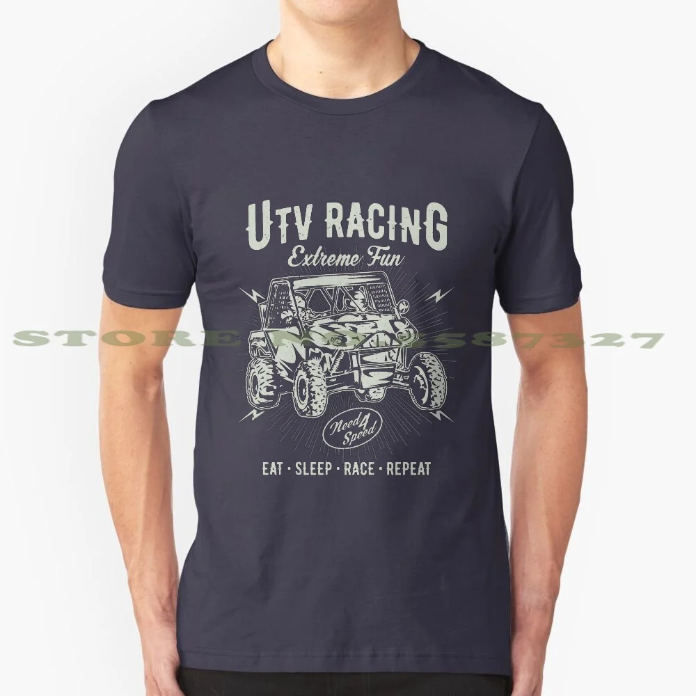 Utv Sxs Racing Extreme 100% Cotton T-Shirt Enduro Side Motorsport Orv Racing Golf Cart Extreme Sports Rzr Ranger Dirt Baja Atv