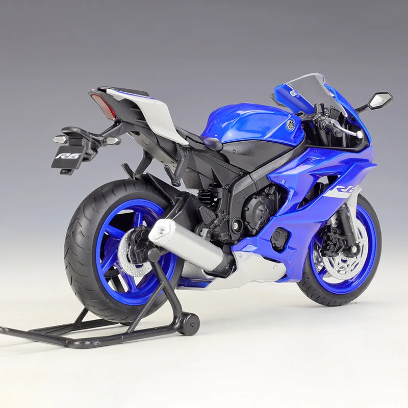 Welly 1:12 2020 YZF-R6 YZFR6 Motorcycle Models Alloy Model Motor Bike Miniature Race Toy For Gift Collection