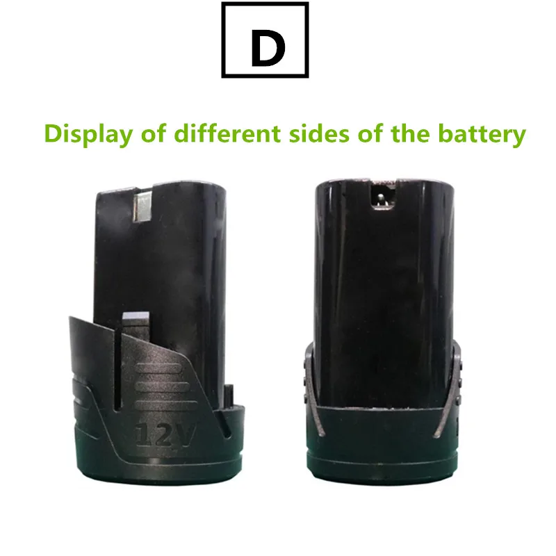 Trapano a mano 18650 batteria ricaricabile cacciavite elettrico di grande capacità batteria 12V batteria al litio per elettroutensili