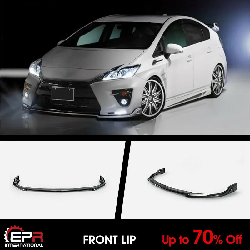 

For 11'.12~15'.11 TOYOTA Prius ZVW30 G's Late 30 RWN Type Carbon Glossy Front Lip Bumper Spillter Under spoiler Body kit