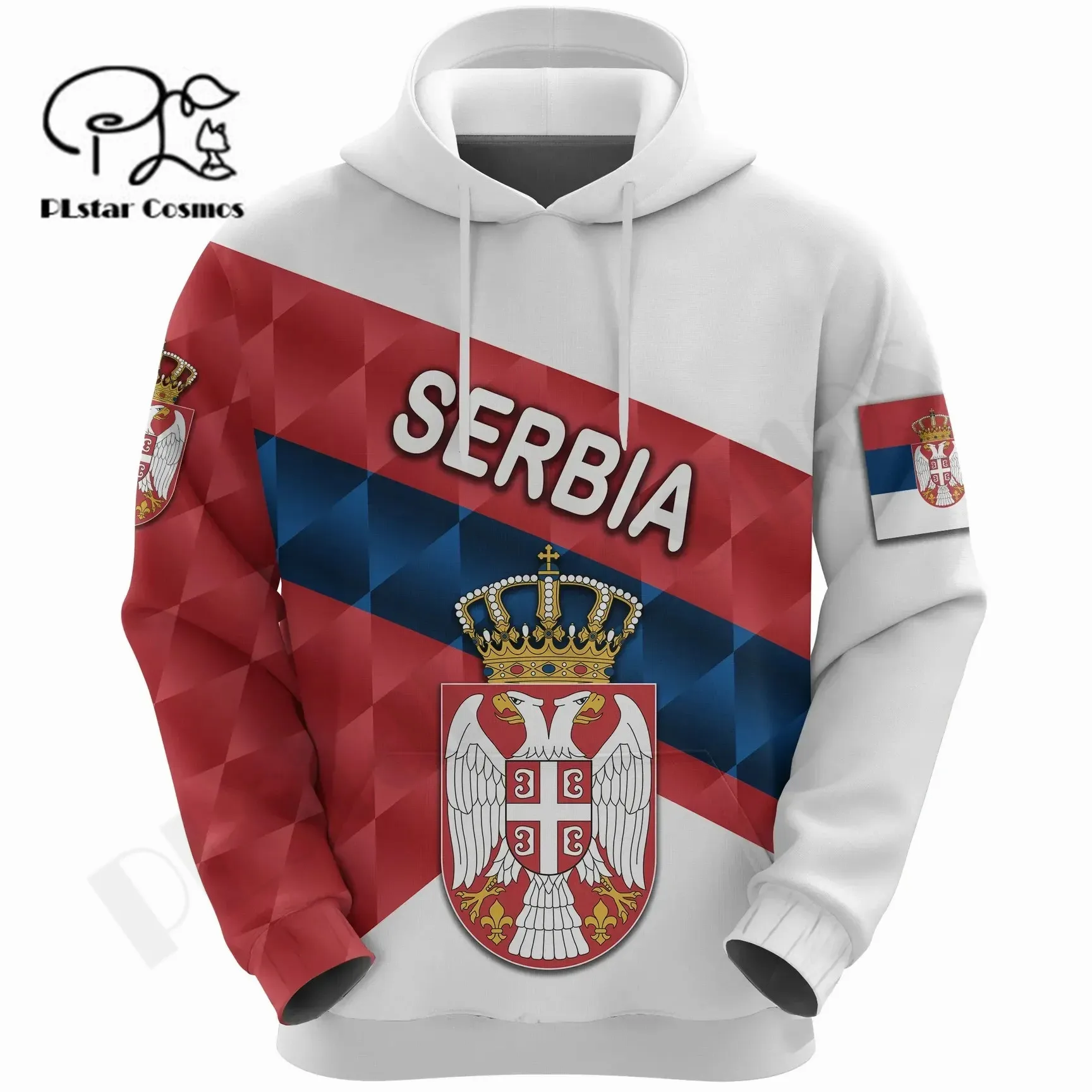 

PLstar Cosmos 3DPrint Newest Country Serbia Flag Unique Amazing Harajuku Pullover Streetwear Unisex Hoodies/Sweatshirt/Zip T-1