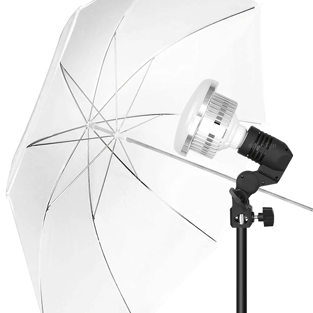 E27โคมไฟ1.8M สายเคเบิล2Pcs หลอดไฟขาตั้ง EU/US ปลั๊ก Socket สำหรับร่มภาพผู้ถือแสงหลอด Mount